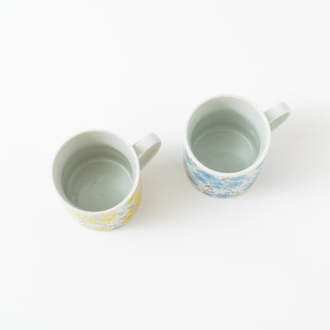 Harekutani Kutani Mug Cup Pair