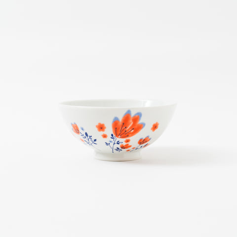 Harekutani Spring Flower Kutani Rice Bowl