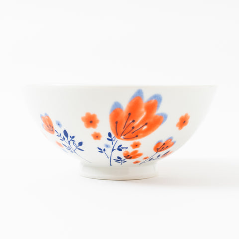 Harekutani Spring Flower Kutani Rice Bowl