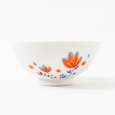 Harekutani Spring Flower Kutani Rice Bowl