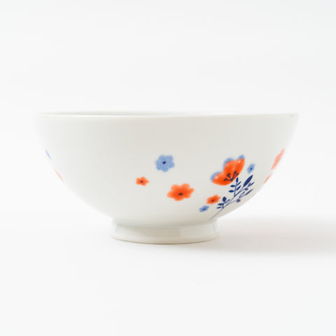 Harekutani Spring Flower Kutani Rice Bowl