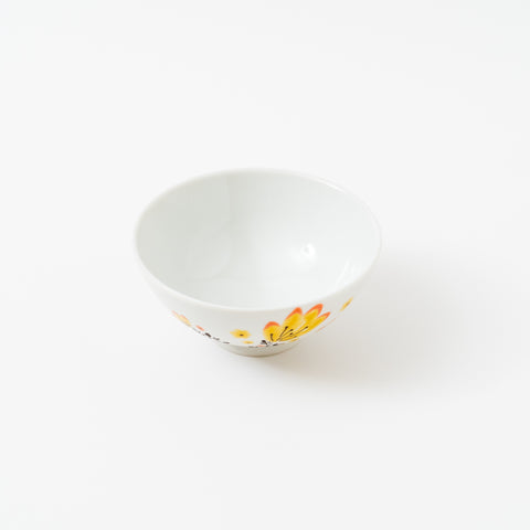 Harekutani Spring Flower Kutani Rice Bowl