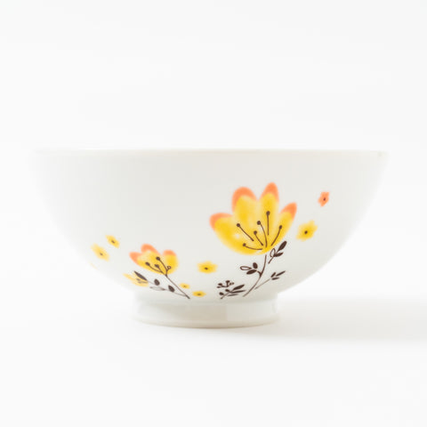 Harekutani Spring Flower Kutani Rice Bowl