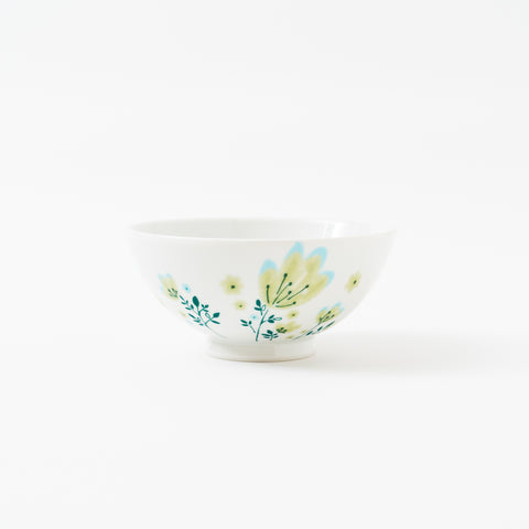 Harekutani Spring Flower Kutani Rice Bowl