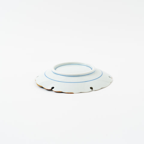 Snow Ring  and Fish Pattern  Arita Side Plate Set