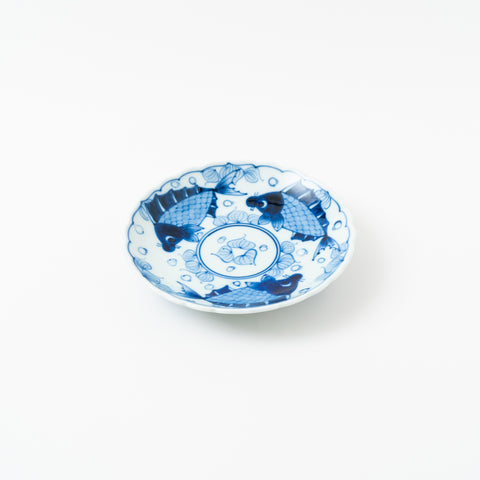 Fish and Seaweed Design Arita Side Plate