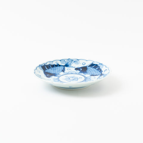 Fish and Seaweed Design Arita Side Plate