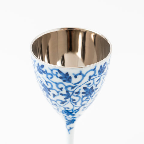 Platinum Arabesque Arita Sake Cup