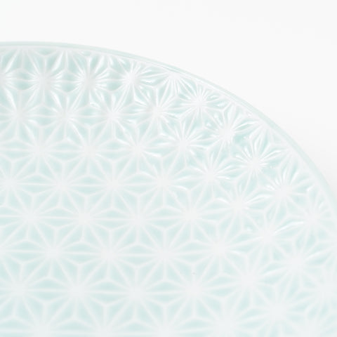 Hemp Leaf Pattern Blue Arita Side Plate