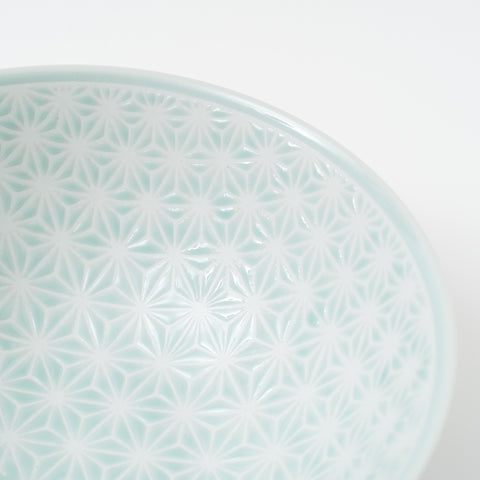 Hemp Leaf Pattern Blue Arita Serving Bowl