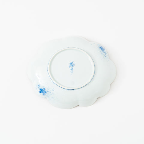 Underglaze Blue Landscape Arita Serving Bowl