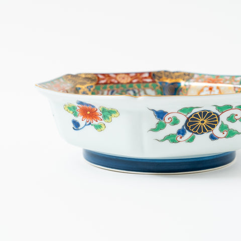 Nishiki-Iroe Mukozuke Arita Serving Bowl