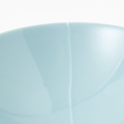 Hakusan Kiln Blue Split Hasami Rice Bowl