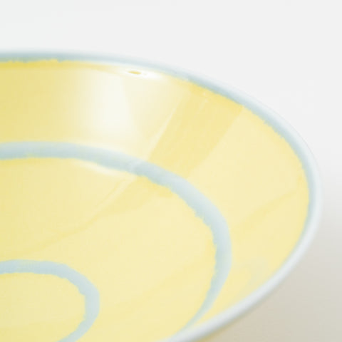 Hakusan Kiln Yellow Ring Hasami Rice Bowl