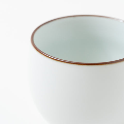 Hakusan Kiln White Matte Hasami Teacup