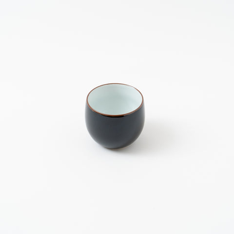 Hakusan Kiln Black Matte Hasami Teacup