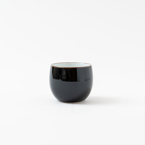 Hakusan Kiln Black Matte Hasami Teacup