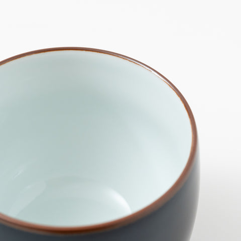 Hakusan Kiln Black Matte Hasami Teacup