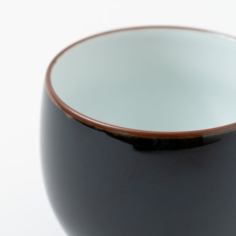 Hakusan Kiln Black Matte Hasami Teacup