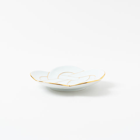 Ume-musubi Gold Arita Side Plate