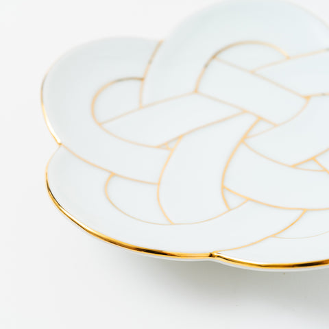 Ume-musubi Gold Arita Side Plate