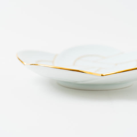 Ume-musubi Gold Arita Side Plate