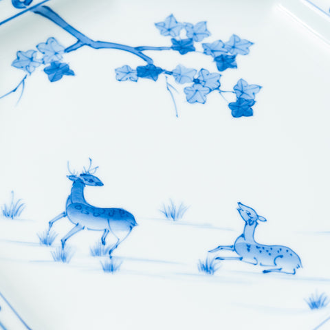 Deer in Nature Hasami Main Plate