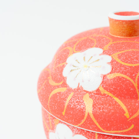 Brilliant Cherry Flower Arita Lid Bowl