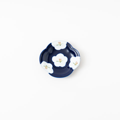 Traditional Plum Flower Print Arita Side Plate