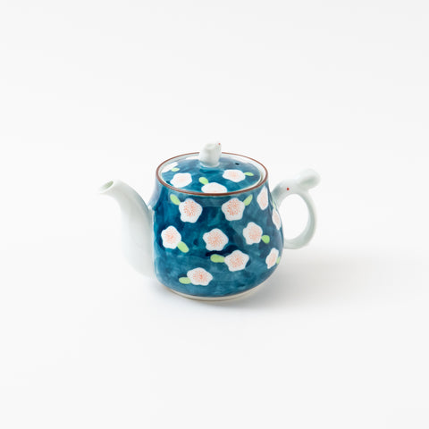 Plum Flower Print with Rabbit Shaped Handle Arita Tea Set