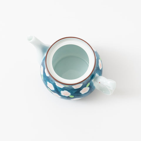 Plum Flower Print with Rabbit Shaped Handle Arita Tea Set