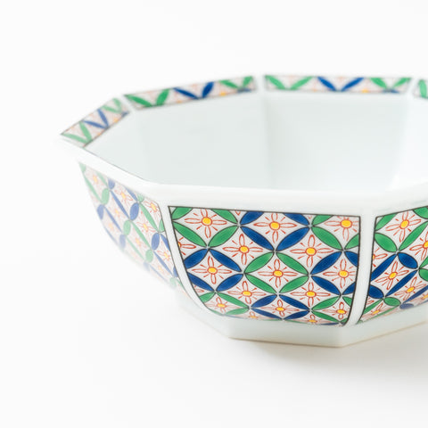 Sippo Pattern Octagon Arita Kobachi Bowl