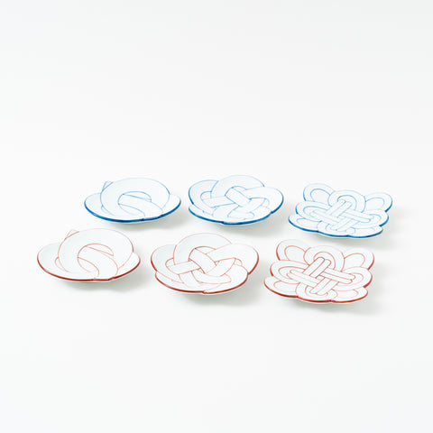 Tasei Kiln Decorative Knot Arita Side Plate Set