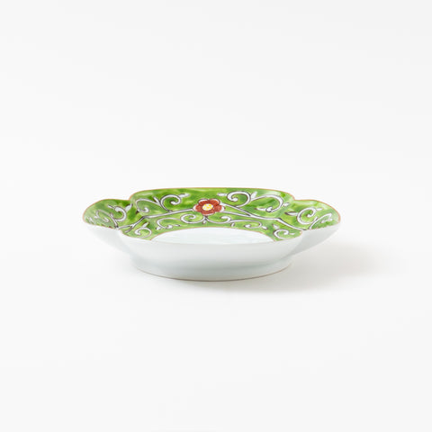 Nishiki Arabesque Clover Shaped Hasami Main Plate