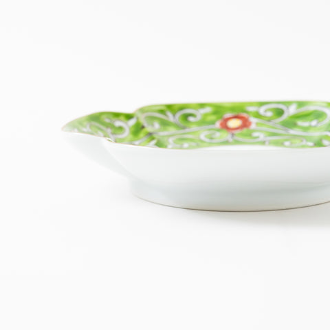 Nishiki Arabesque Clover Shaped Hasami Main Plate