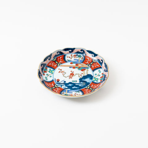 Old Imari-Style "Pine, Bamboo and Plum" Hasami Main Plate