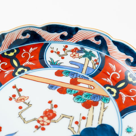 Old Imari-Style "Pine, Bamboo and Plum" Hasami Main Plate