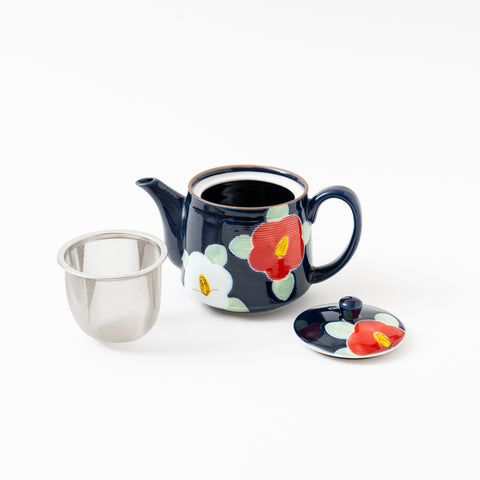 Vivid Camellia Arita Tea Set