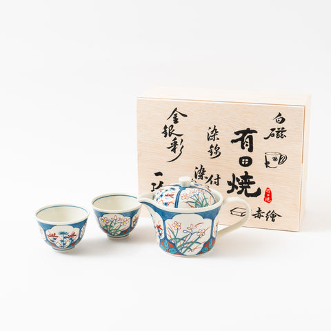 Cotton Flower Chic Hasami Tea Set