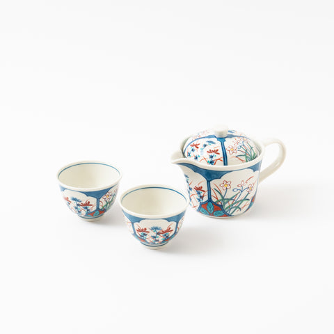 Cotton Flower Chic Hasami Tea Set