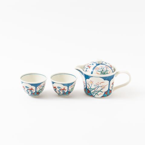 Cotton Flower Chic Hasami Tea Set