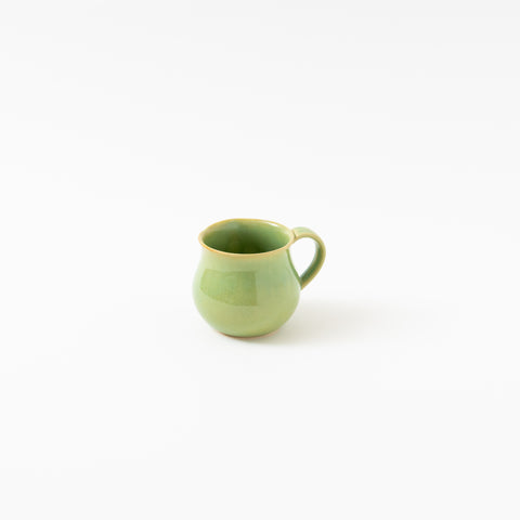 Green Glaze Plain Hasami Mug Cup