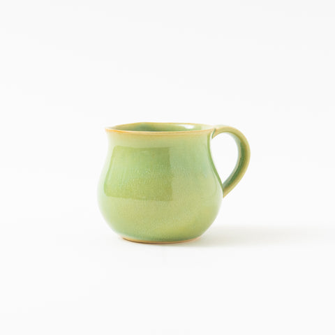 Green Glaze Plain Hasami Mug Cup