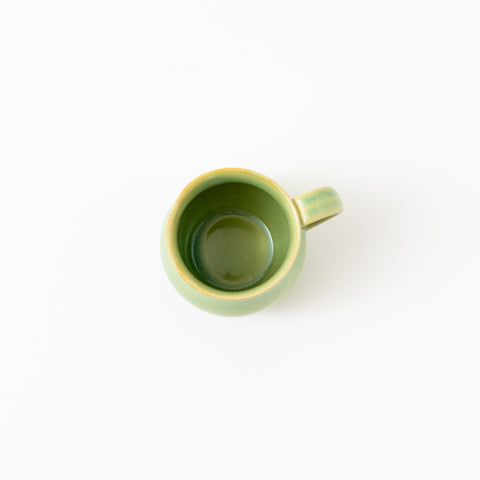 Green Glaze Plain Hasami Mug Cup