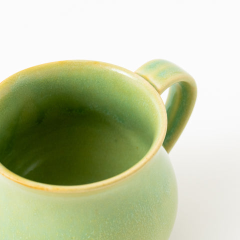 Green Glaze Plain Hasami Mug Cup