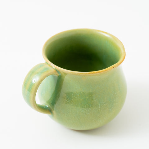 Green Glaze Plain Hasami Mug Cup