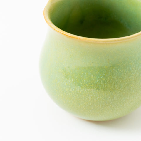 Green Glaze Plain Hasami Mug Cup