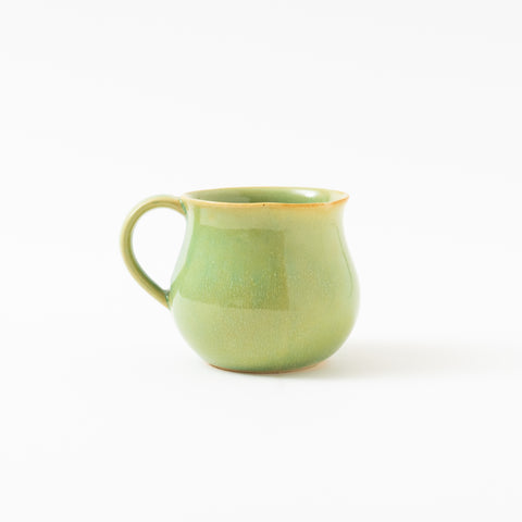 Green Glaze Plain Hasami Mug Cup