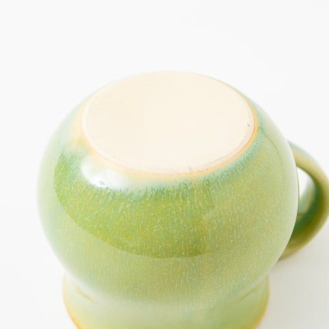 Green Glaze Plain Hasami Mug Cup