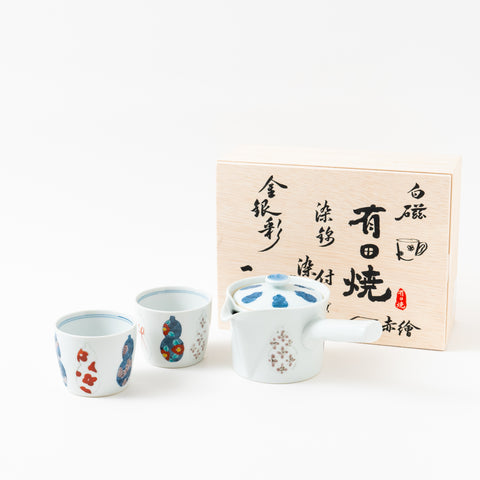 Tokushichi Kiln "Imari-Style" Hasami Tea Set